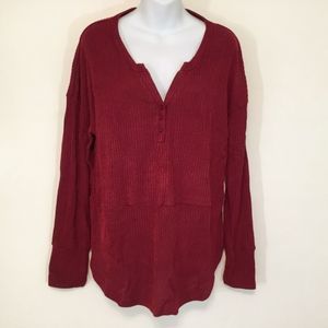 Zeagoo XXL Knit Top Wine Burgundy NWT